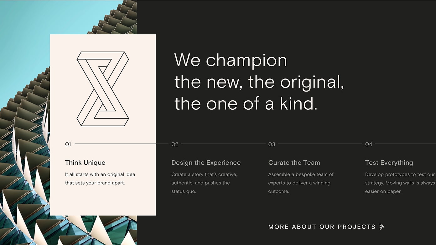 Desktop screen of Generis Collective's new website design