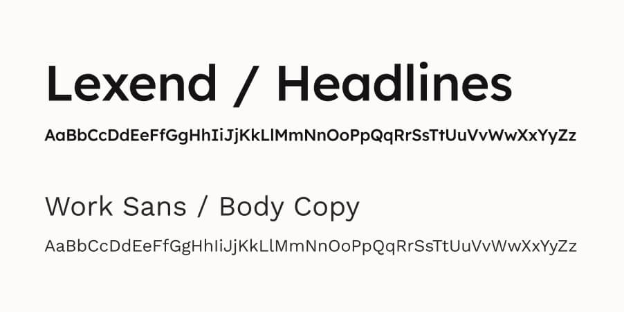 Swatch of Western Health's new fonts