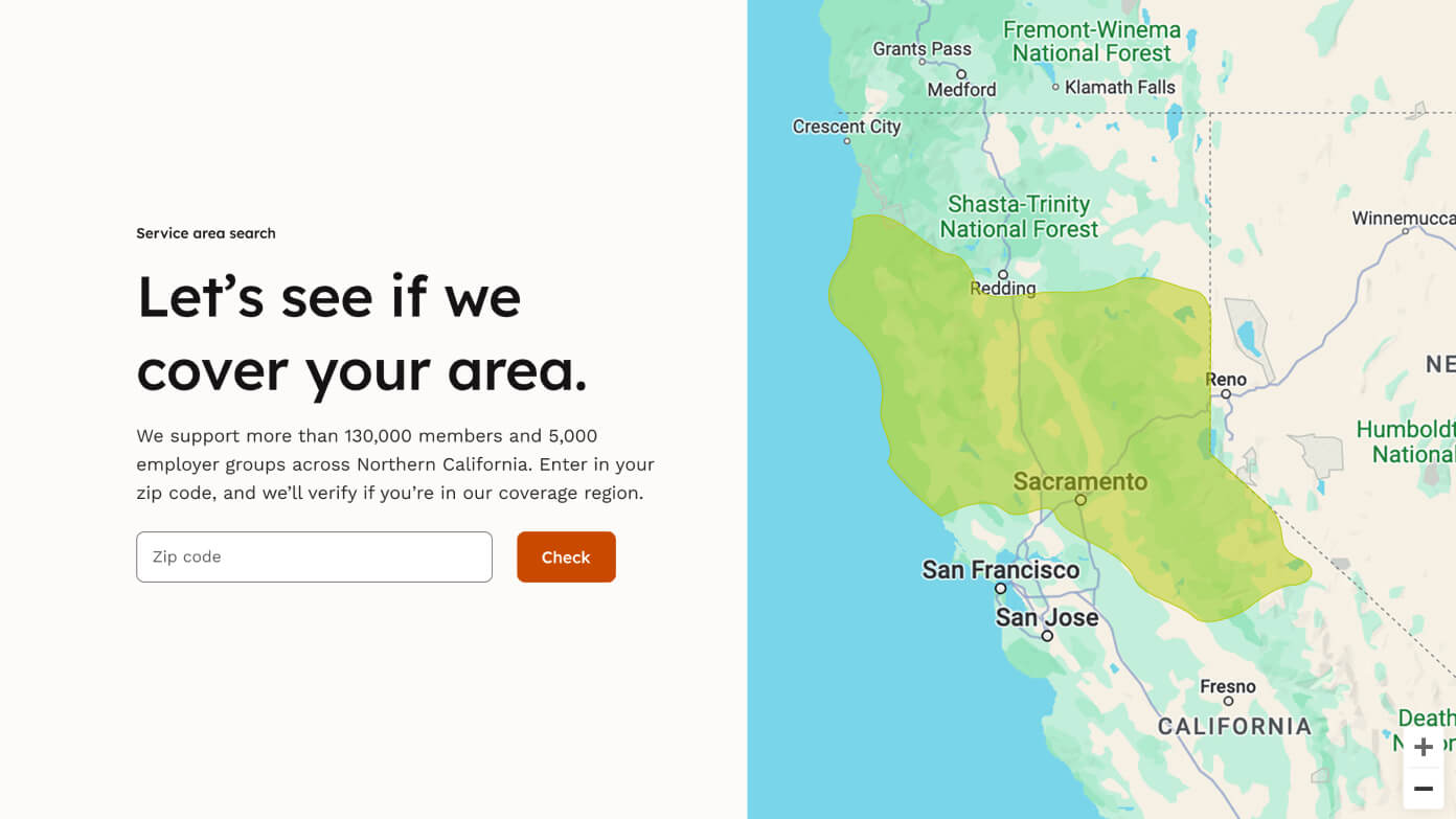 Mobile screens of Western Health's new website design